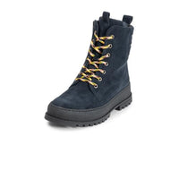 Thumbnail for VITAFORM Stiefeletten Damen Gefüttert - Warme Damen Stiefel aus weichem Veloursleder - Lammfell-Gefüttert für den Winter blau 39 im Sale