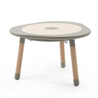 Thumbnail for Stokke MuTable, Dove Gray – Multifunktionaler Kinderspieltisch – Höhenverstellbare Beine – Inklusive Vier doppelseitiger Spielscheiben, einem Puzzle und Einer Tischscheibe aus Naturholz im Sale