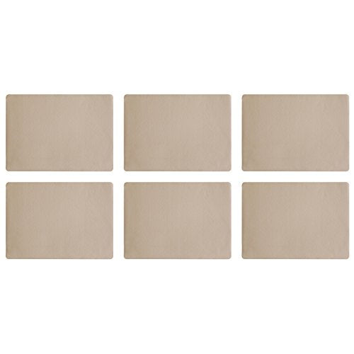 ASA Tischset, stone 46 x 33 cm, Lederoptik 6 Stück im Sale