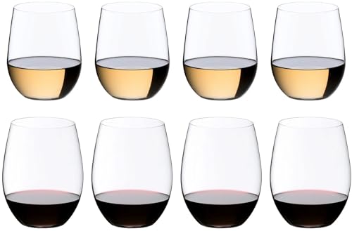 RIEDEL O Buy 8 Pay 6, 4 x Cabernet/Merlot 0414/0 &amp; 4 x Chardonnay/Viognier 0414/05, high-quality glass, 5414/50 on sale