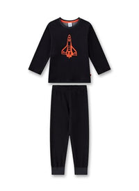 Thumbnail for Sanetta Jungen-Schlafanzug Dunkelgrau | Hochwertiger und bequemer Schlafanzug aus Frottée für Jungen. Pyjamaset für Jungen 116 im Sale