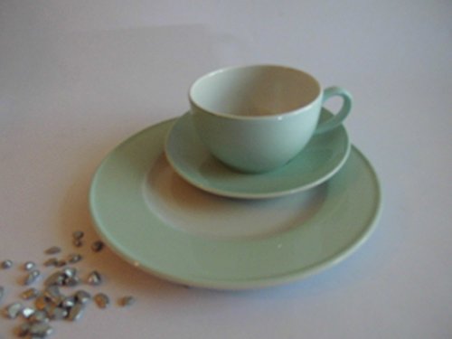 Dibbern SPECIAL OFFER - Original Solid Color - Coffee cup mU 0.25 + plate 21 cm - mint - NEW in Sale