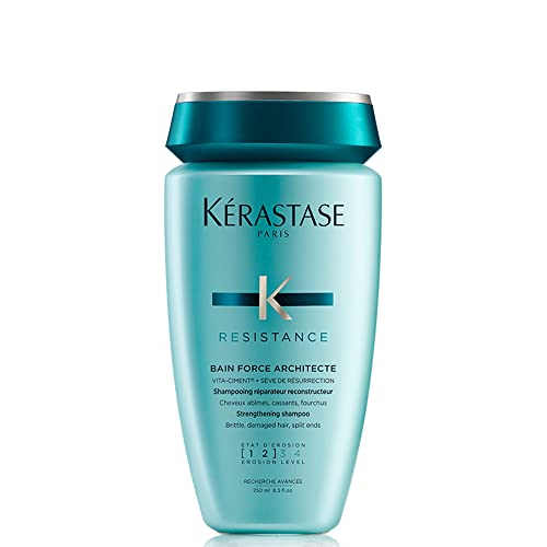 Kérastase Shampoo für geschädigtes und strapaziertes Haar, Regenerierendes und stärkendes Haarbad, Bain Force Architecte, Résistance, 250 ml im Sale