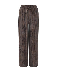 Thumbnail for OPUS Damen Wide Leg Pants | Palazzohose MANILO Stripe Wide aus ECOVERO™ Viskose Coal Blue, 34 im Sale