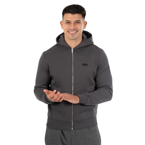 SMILODOX Zip Hoodie Herren Nico, Langarm Sweatshirt, Regular Fit Kapuzenpullover mit seitlichen Taschen und Kordelzug, Hoody Bequem, Vielseitig Kombinierbar, Optimal für Sport, Streetstyle und Alltag im Sale