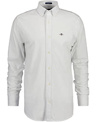 Thumbnail for GANT Herren REG Jersey Pique Shirt Klassisches Hemd, White, im Sale