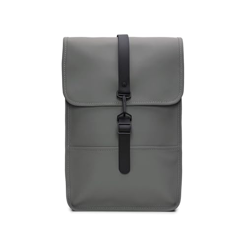 RAINS Rucksack Mini - Wasserdichter Rucksack Mini für Damen und Herren - Kleiner Rucksack für Arbeit, Bildung und Reisen Grau, Grau 2023, Rucksack Rucksäcke, Grau 2023 im Sale