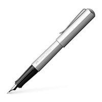 Thumbnail for Faber-Castell 150511 - Füllerfederhalter Hexo, Feder F, Schaftfarbe silber, 1 Stück im Sale