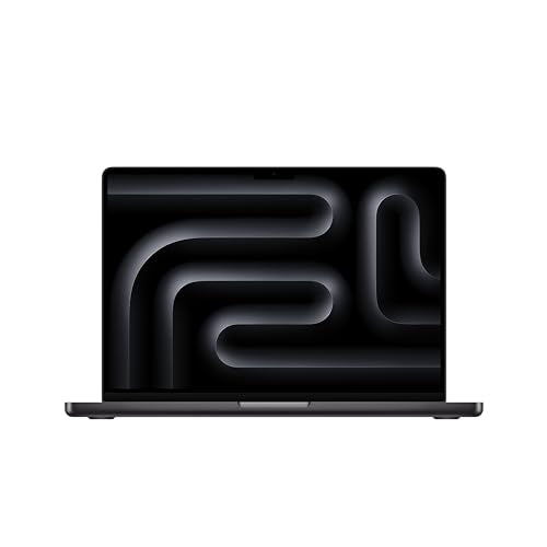 Apple 2023 MacBook Pro Laptop M3 Max Chip mit 14‑Core CPU, 30‑Core GPU: 14,2 Liquid Retina XDR Display, GB gemeinsamer Arbeitsspeicher, 1 TB SSD Speicher. Funktioniert mit iPhone, Space Schwarz im Sale