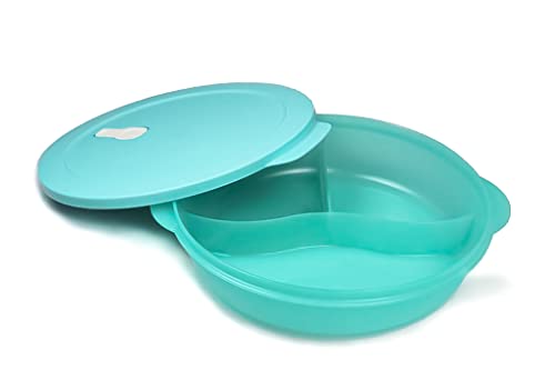 Tupperware Mikrowelle CrystalWave 1,9 mit Abtrennung helles türkis/weiß Micro Wave Pop im Sale