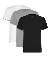 Thumbnail for Ted Baker Herren Mens 3-Pack Breathable Cotton Stretch Crew Neck T-Shirt, Schwarz, im Sale