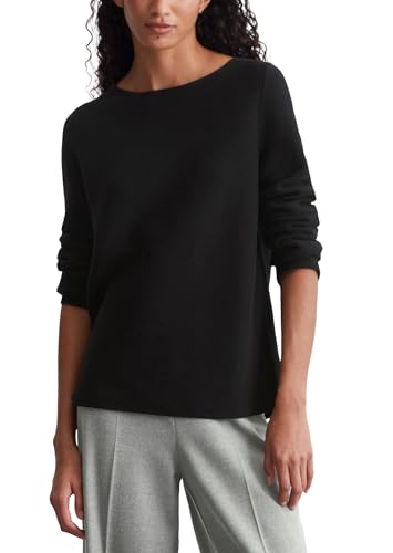 Marc OߴPolo Damen Strickpullover aus Bio-Baumwolle Langarm, Grau (Soft Stone Melange), im Sale
