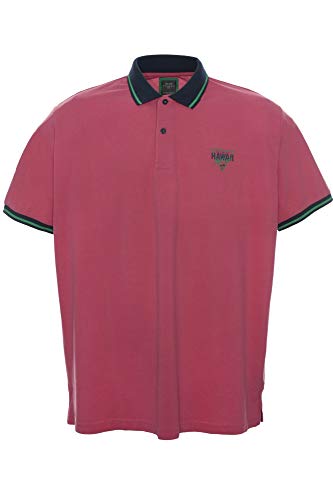 Kitaro Poloshirt Polo Shirt Hemd Herren Kurzarm Baumwolle Piqué Plusgröße, Herrengrößen:4XL, Farbe:pink im Sale