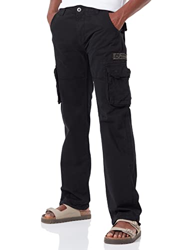 Alpha Industries Herren Jet Pant Freizeithose, Dark Olive, 33 im Sale