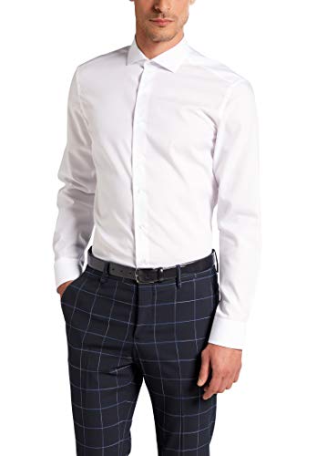 ETERNA Langarm Hemd SLIM FIT Popeline unifarben, im Sale