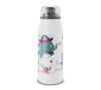 Thumbnail for alfi KIDS ISO BOTTLE 350ml, Pirates, insulated drinking bottle for children made of stainless steel, absolutely leak-proof screw cap, keeps hot for 12 hours, cold for 24 hours, drinking bottle for carbonated drinks, BPA-free on sale