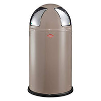 Thumbnail for Wesco Push Two pedal bin, stainless steel, 40 x 40 x 77.5 cm