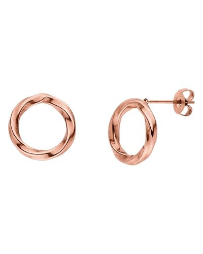 PURELEI Kaula Ohrringe (Gold) – Damenohrringe aus langlebigem Edelstahl – Wasserfeste Ohrringe Damen – 13mm Durchmesser – Modeschmuck für deinen individuellen Look im Sale