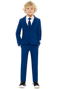 Thumbnail for OppoSuits Jungen Men Suit Business Anzug Hosen Set, Navy Royale, 6 EU