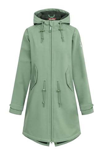 derbe Softshelljacke Island Friese Damen Hellgrün Nachhaltig | Softshell | Kurzmantel | Frauen | Hamburg im Sale