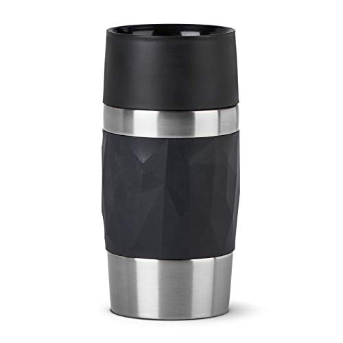 Emsa N21609 Travel Mug Compact Thermo-/Isolierbecher aus Edelstahl | 0,3 Liter | 3h heiß | 6h kalt | BPA-Frei | 100% dicht | auslaufsicher | spülmaschinengeeignet | 360°-Trinköffnung | Weinrot im Sale