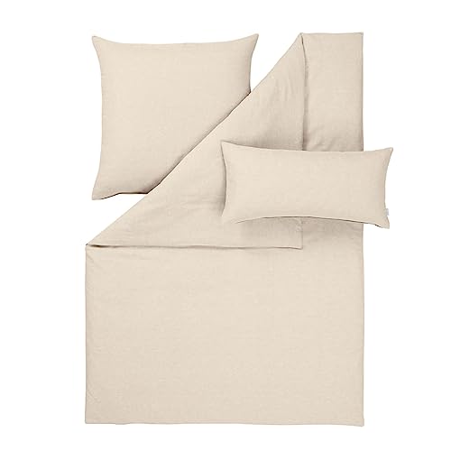 ESTELLA half-linen bed linen Alvaro ecrue, 135x200 cm + 80x80 cm + 40x80 cm on sale