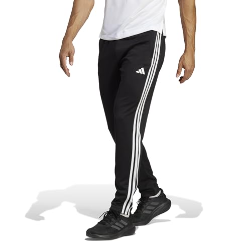 adidas Herren Train Essentials 3-Stripes Training Pants, Black / White, im Sale