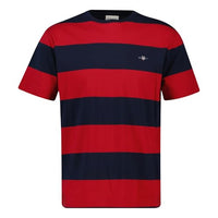 Thumbnail for Gant Herren BAR Stripe SS T-Shirt, Eggshell, im Sale