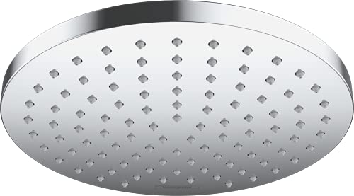 hansgrohe Vernis Blend - wassersparende Kopfbrause (EcoSmart), runde Duschbrause (205 mm), Regendusche mit 1 Strahlart für Wand- oder Deckenmontage, Brausekopf mit Antikalk-Funktion, Chrom, 26277000 im Sale