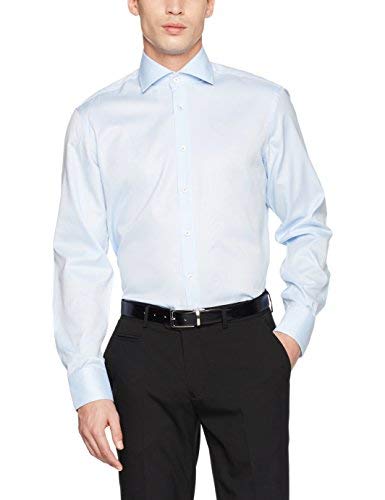 Van Laack Herren RIVARA-TFN Freizeithemd, Blau (Hellblau 720), 41 im Sale