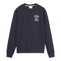 Thumbnail for Scotch & Soda Herren Left Chest Artwork Sweatshirt, Deep Sea, im Sale