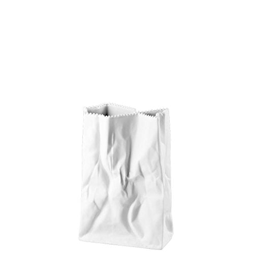 Rosenthal Do not litter Weiß matt Tütenvase 18 cm im Sale