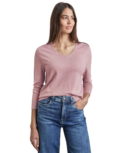 STREET ONE Damen A302964 Strickpullover Mit Details, Mocha Beige Mel., 46 EU im Sale