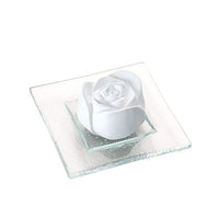 Thumbnail for PRIMAVERA Duftstein Rosenblüte auf Glasteller transparent - Keramik, Raumduft, Diffusor - Aromatherapie