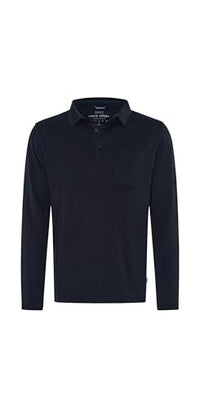 Thumbnail for Brax Herren Style Pirlo Langarm Polo Cotton Mix Pullover, Black, im Sale