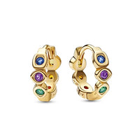 Thumbnail for PANDORA Marvel The Avengers Infinity-Steine Ohrringe aus vergoldeter Metalllegierung mit Cubic Zirkonia in der Farbe Gold, Marvel X PANDORA Kollektion, 262567C01 im Sale