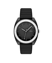 Thumbnail for Lacoste Analog Quartz Watch for Men with Black Silicone Strap - 2011259 on Sale