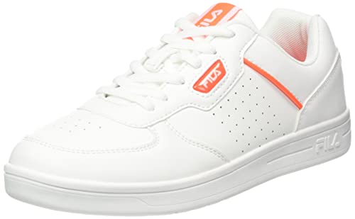 FILA C. Court Teens Sneaker, White-Fiery Coral, 37 im Sale