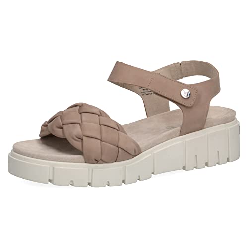 CAPRICE Damen 9-9-28256-28 Flache Sandale, Almond Comb, 39 EU im Sale