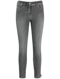 Thumbnail for Gerry Weber Damen 5-Pocket Jeans SOL꞉INE BEST4ME Cropped unifarben 7/8 Länge Nougat Washed 34 im Sale