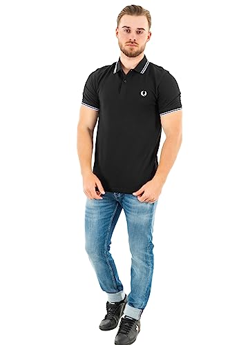 POLO UOMO FRED PERRY BLACK im Sale
