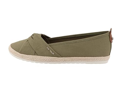 Tom Tailor Damen 7490090004 Flacher Slipper, Green, 37 EU im Sale