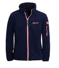 Thumbnail for Trollkids Kinder Fleece Jacke Arendal PRO, Marine/Antikrosa, im Sale