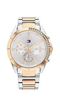 Thumbnail for Tommy Hilfiger Multi Zifferblatt Quarz Uhr für Damen mit Zweifarbiges Edelstahlarmband - 1782387 im Sale