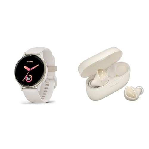 Garmin vívoactive 5, AMOLED GPS Smartwatch, Elfenbein & Jabra Elite 4 Kabellose Ohrhörer, schnurlose In-Ear-Kopfhörer im Sale