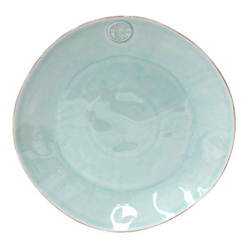 Costa Nova, Nova Kollektion, Steinzeug Geschirr, Platzteller, Platte, türkis, 33 cm im Sale