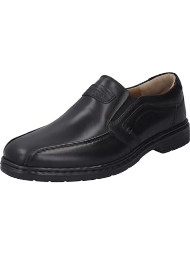 Josef Seibel Herren Slipper Alastair 03,Weite K (Extra weit),Wechselfußbett,Businessschuhe,Slip-ons,Mokassins,Loafer,schwarz,42 EU im Sale