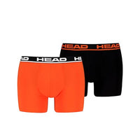 Thumbnail for HEAD Men's Basic Boxer Shorts, Orengeade/Black, (pack of 2) on sale