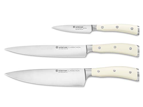 WÜSTHOF Classic Ikon Crème Messersatz mit 3 Messern im Sale
