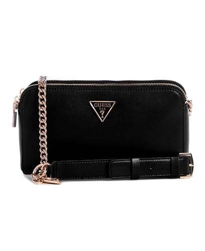 GUESS Damen Daryna Status Crossbody Handtasche, Schwarz im Sale
